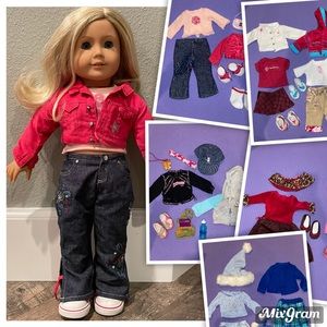 American Girl 18” Truly Me Doll and Clothing